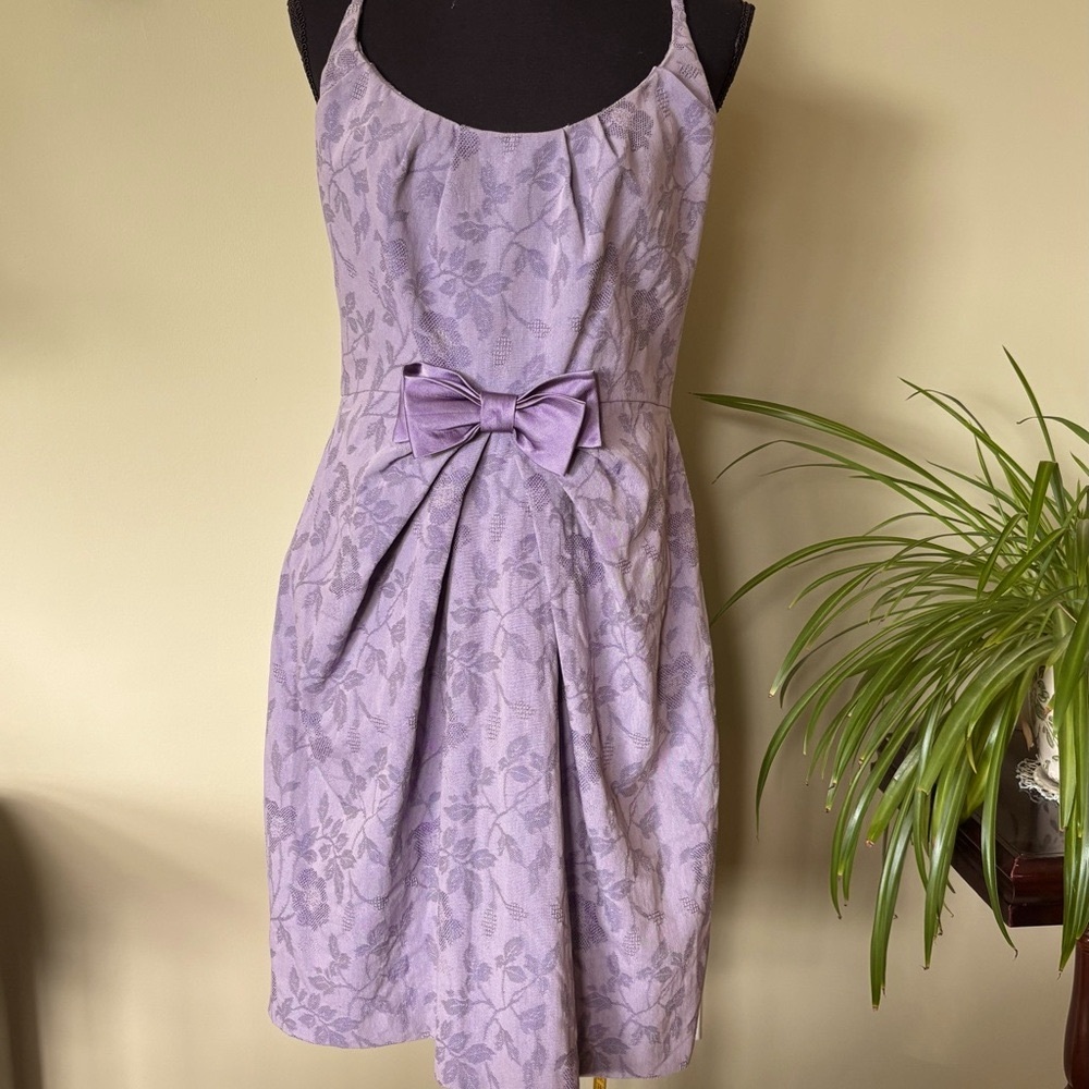 Cute Lavender Bow Dress from Anthropologie